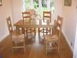 SOLID OAK TABLE & 4 amish chairs,  solid oak table and 4....